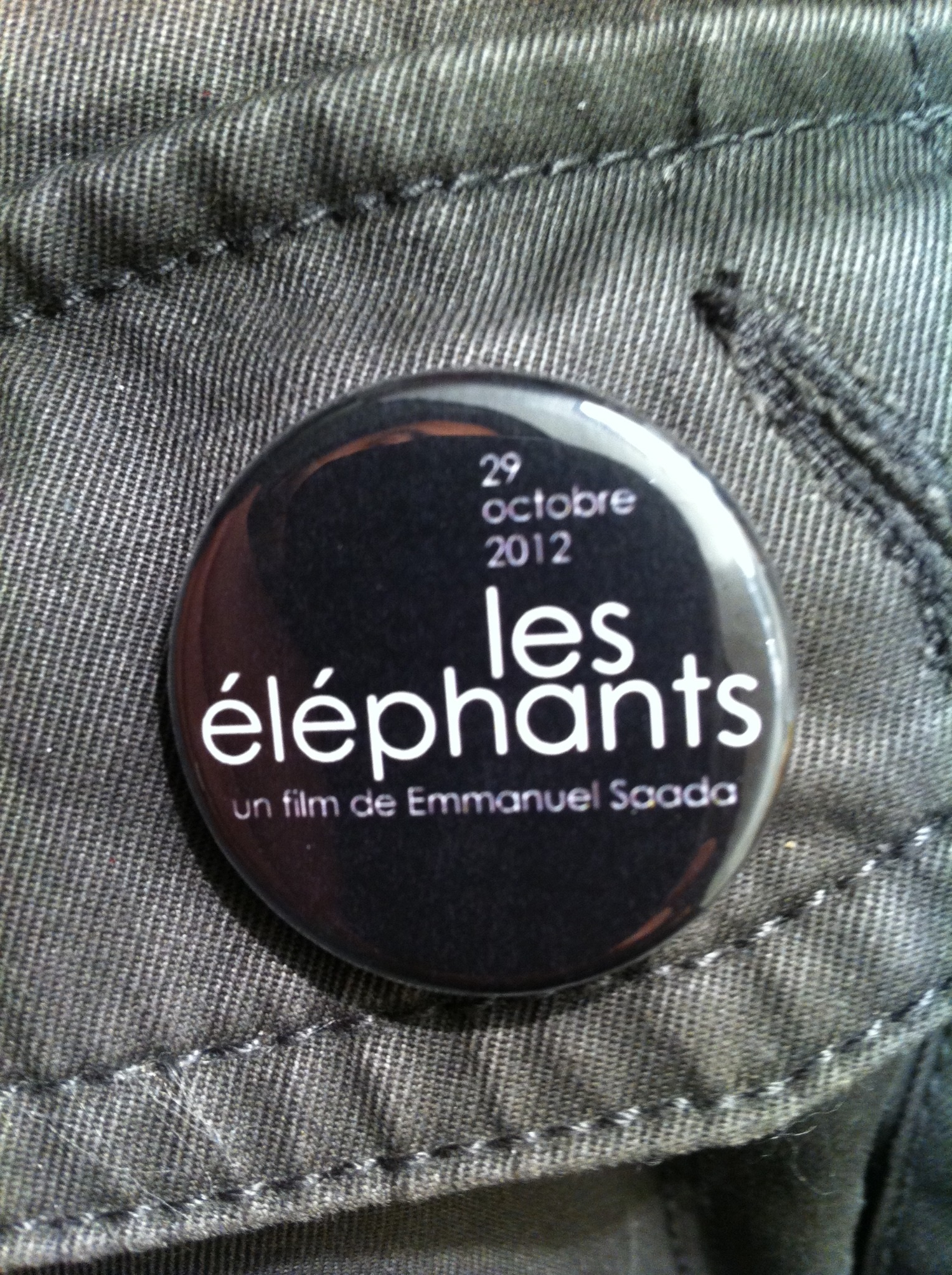 Badge Les Éléphants · 29 octobre 2012