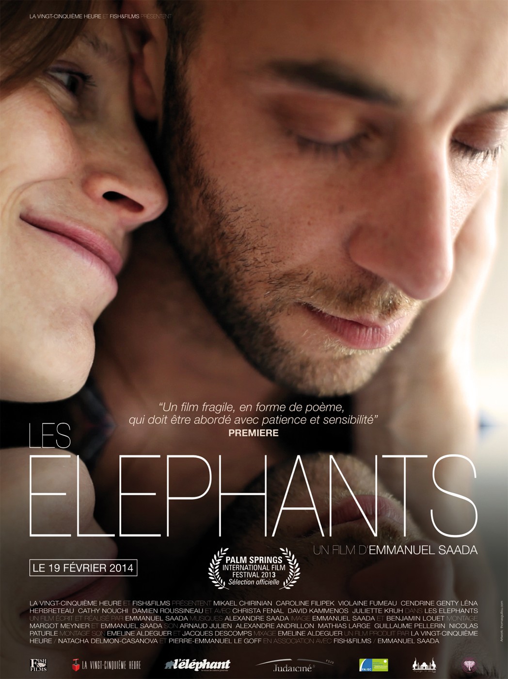 Les Éléphants · affiche de la sortie en salles
